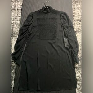 Zara black transparent tunic size XS